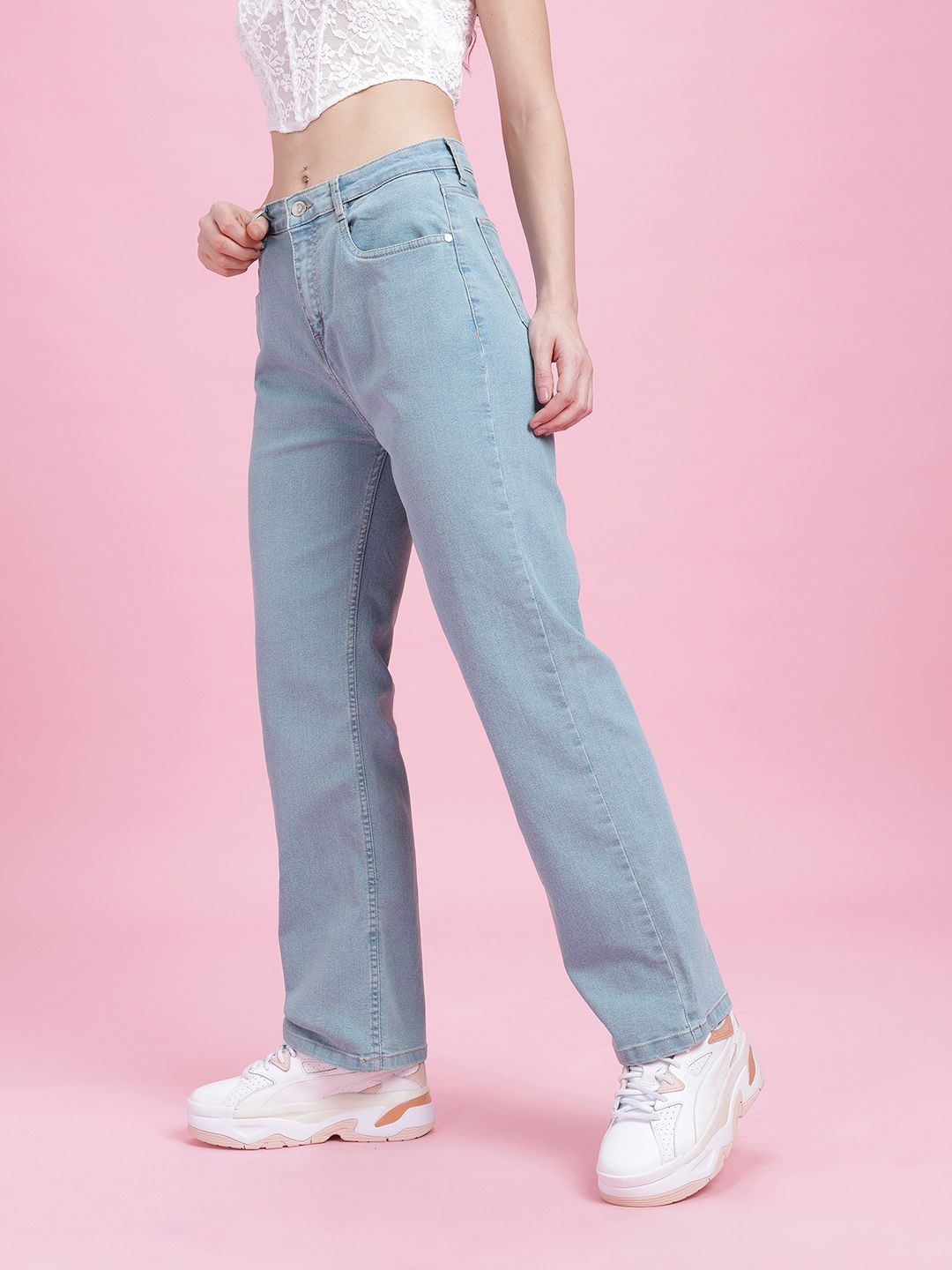 DressBerry Women Straight Fit Jeans