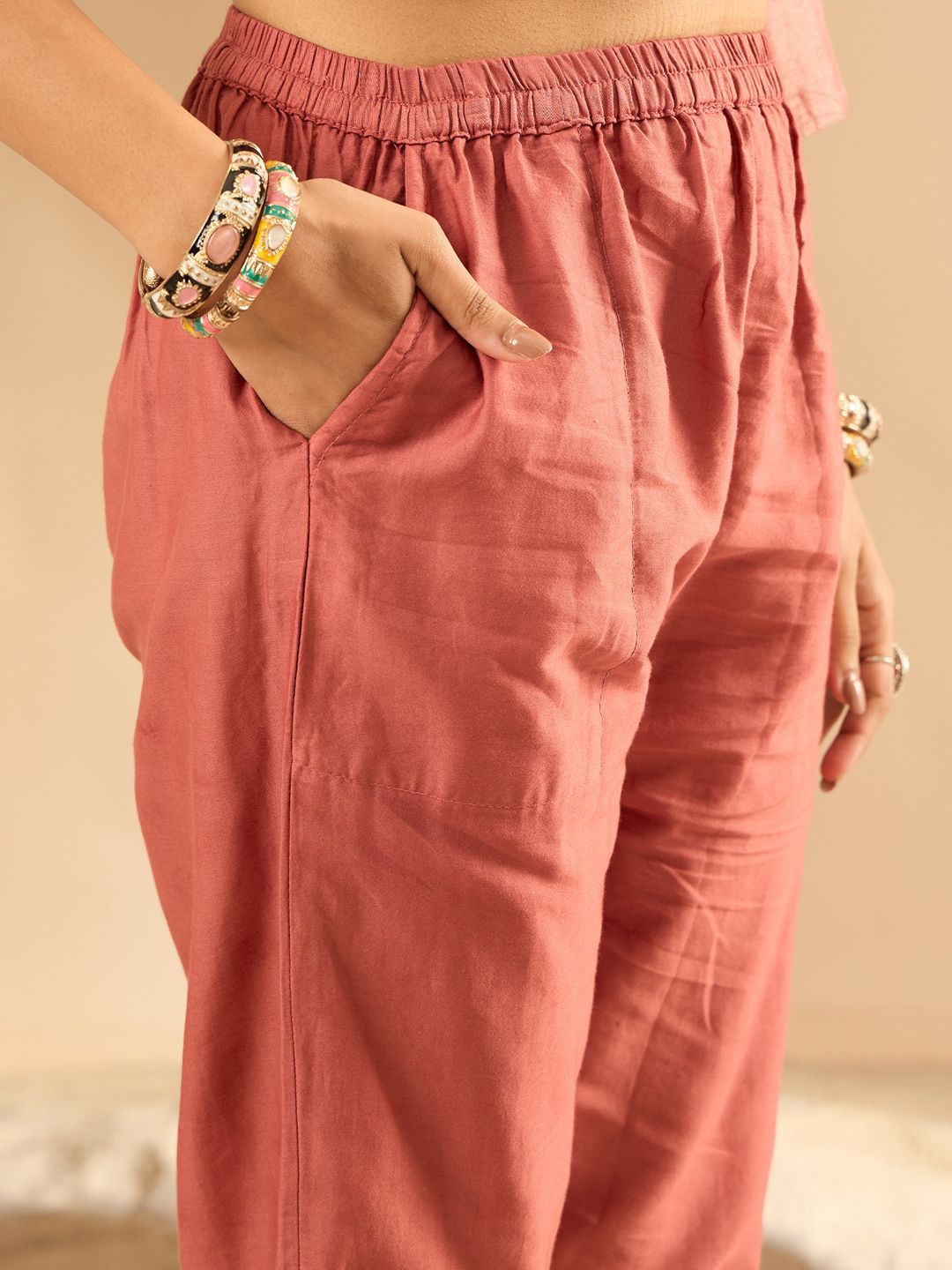 Indo Era Women Embroidered Kurta with Trousers & Dupatta