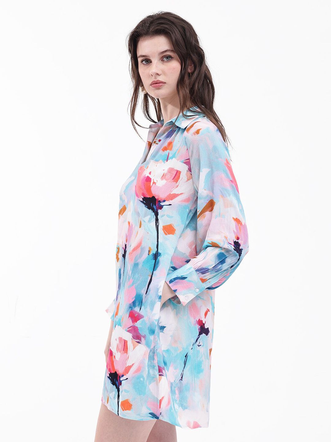 RAREISM Floral Print A-Line Dress