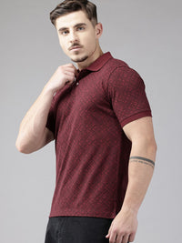 Park Avenue Printed Polo Collar T-shirt