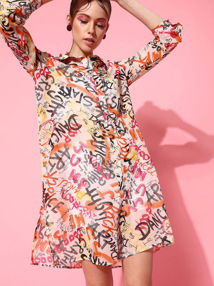 STREET 9 Women Multi-coloured Floral Dress