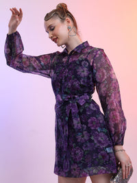 Pakaian Mini Baju Bercetak Bunga Tokyo Talkies Wanita