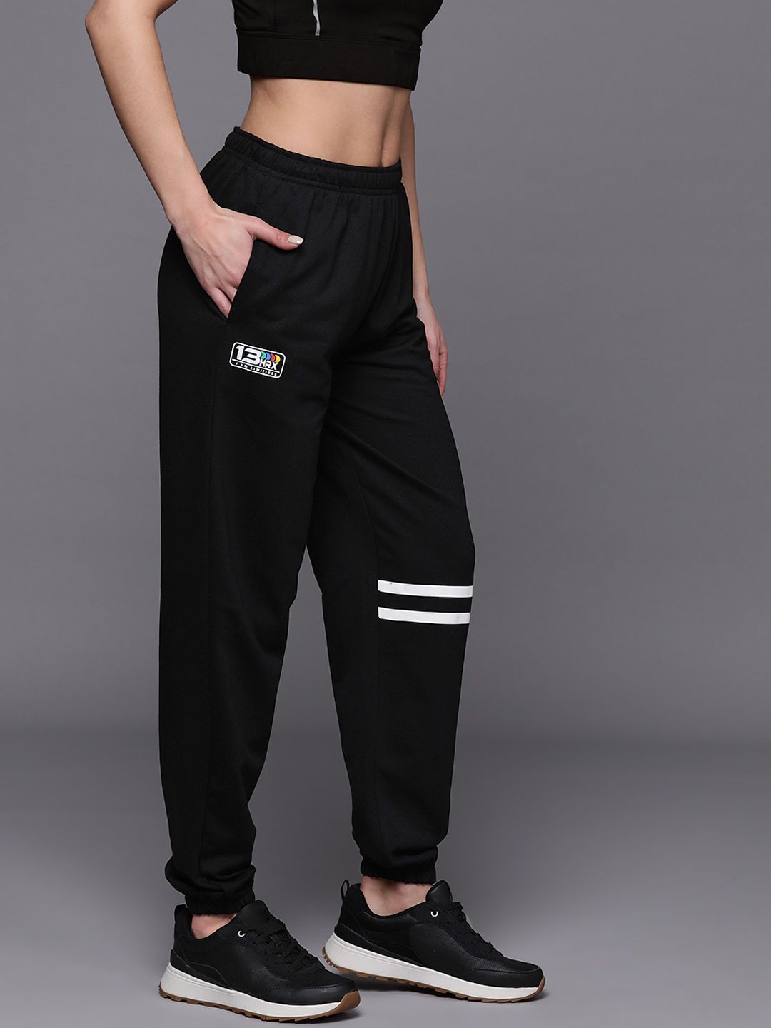 HRX by Hrithik Roshan Women Striped Detail Joggers