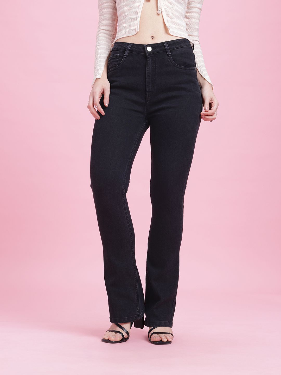 DressBerry Women Bootcut High-Rise Stretchable Jeans