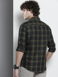 The Indian Garage Co Men Tartan Checked Casual Shirt
