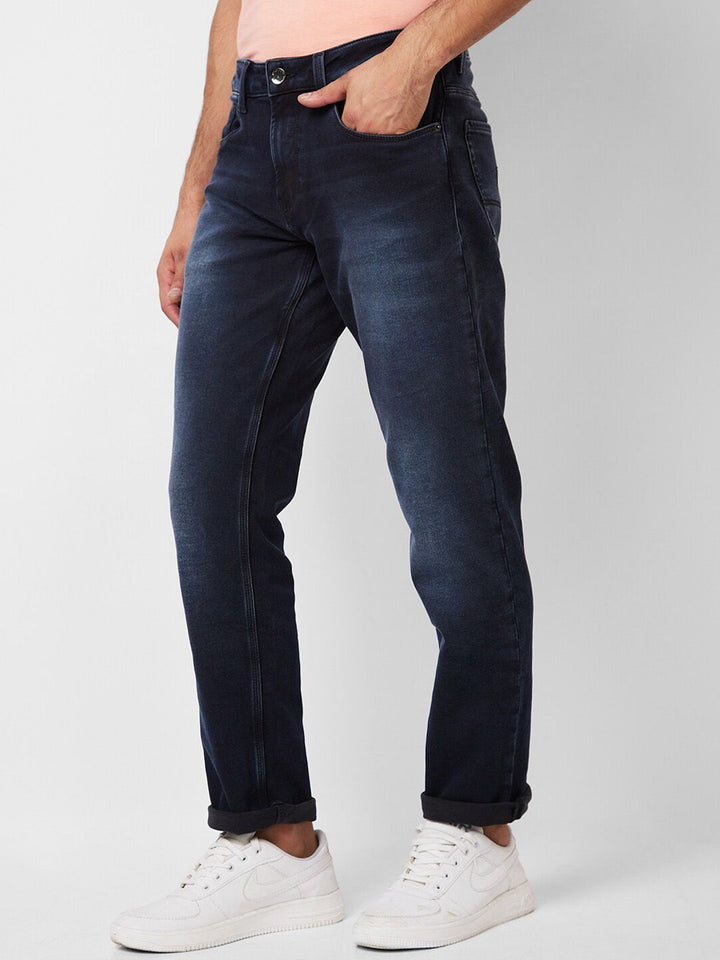 Lelaki Spykar Santai Fit Light Fade Jeans Regangan