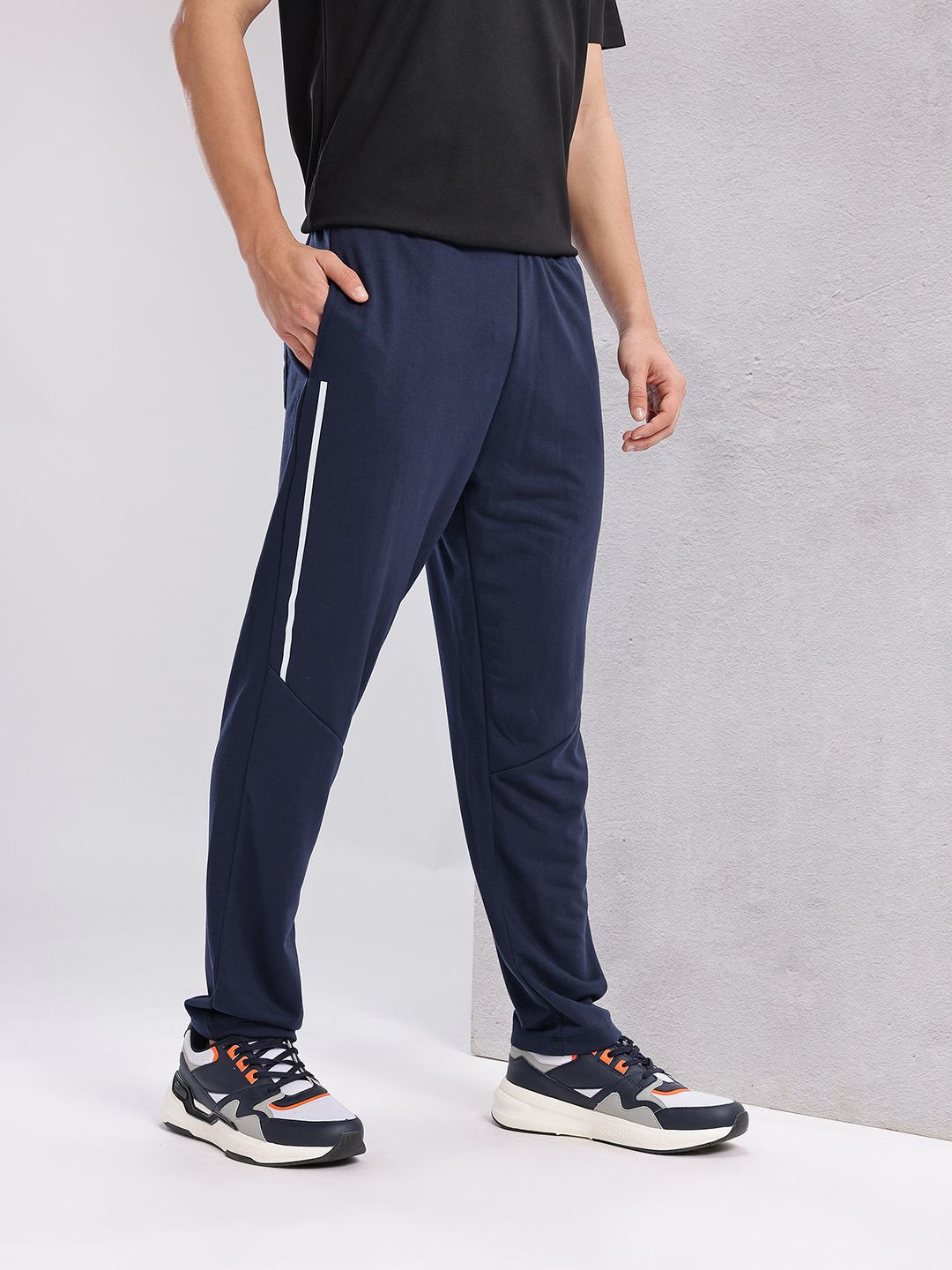 HRX by Hrithik Roshan Men Printed Panelled Track Pants