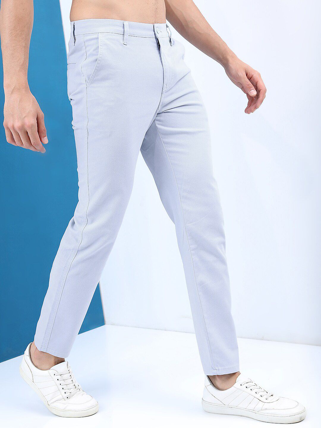 HIGHLANDER Men Slim Fit Chinos Trousers