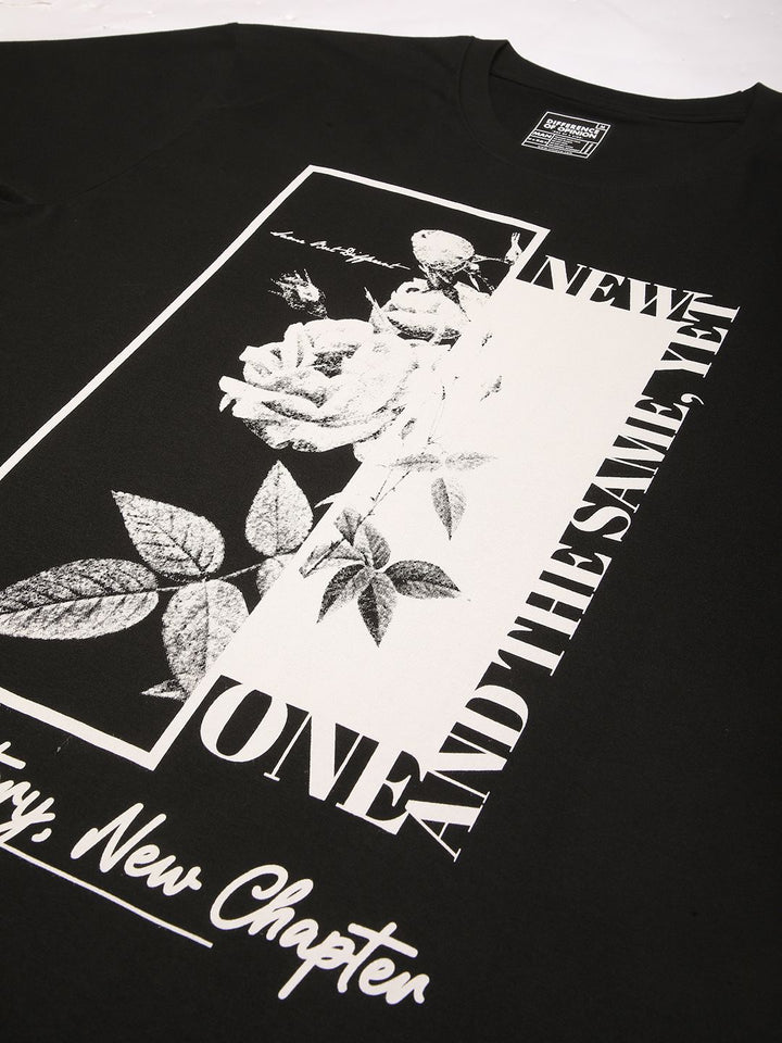 Difference Of Opinion Men Short Sleeve Oversized Crew Neck Printed Tshirt