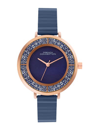 Sambungan Perancis Wanita Dail Dail & Tali Keluli Tahan Karat Analog Watch FCN087UM