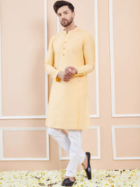 See Designs Mandarin Collar Cotton Straight Kurta