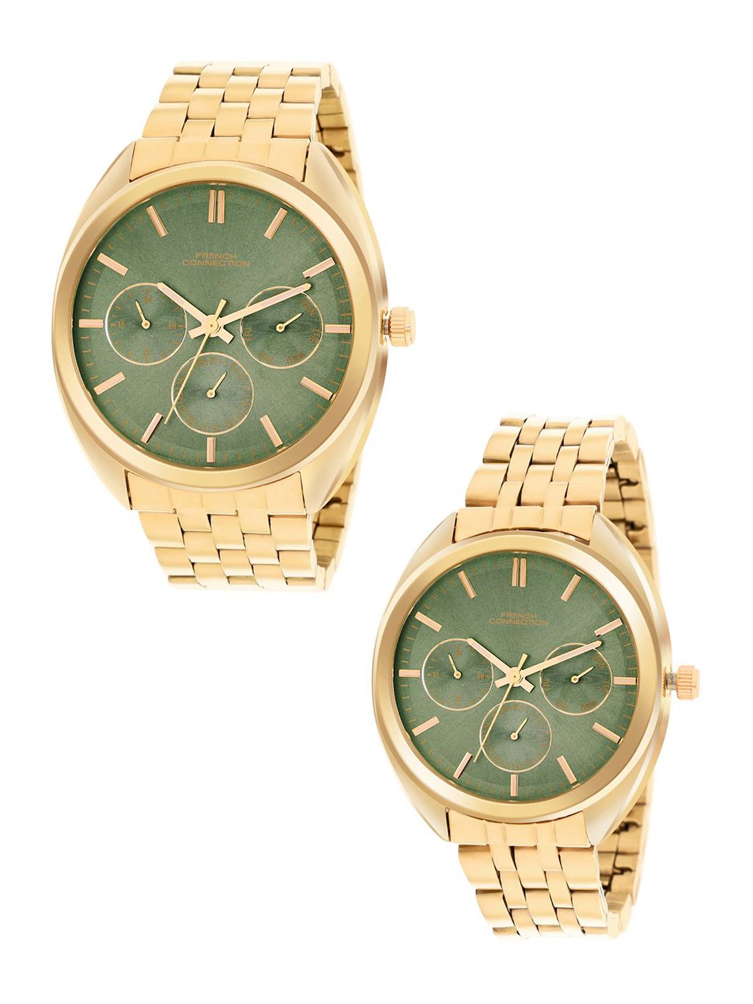 Sambungan Perancis Sambungan Analog Multi Function Watches FCN0113GM