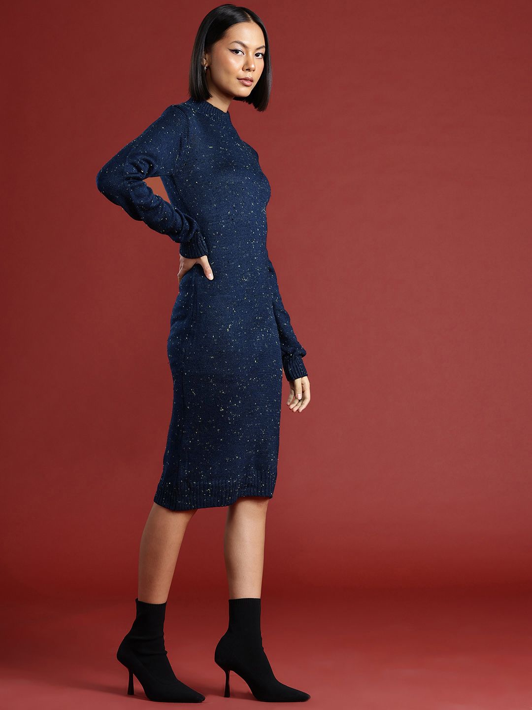 all about you Acrylic Jumper Midi Dress