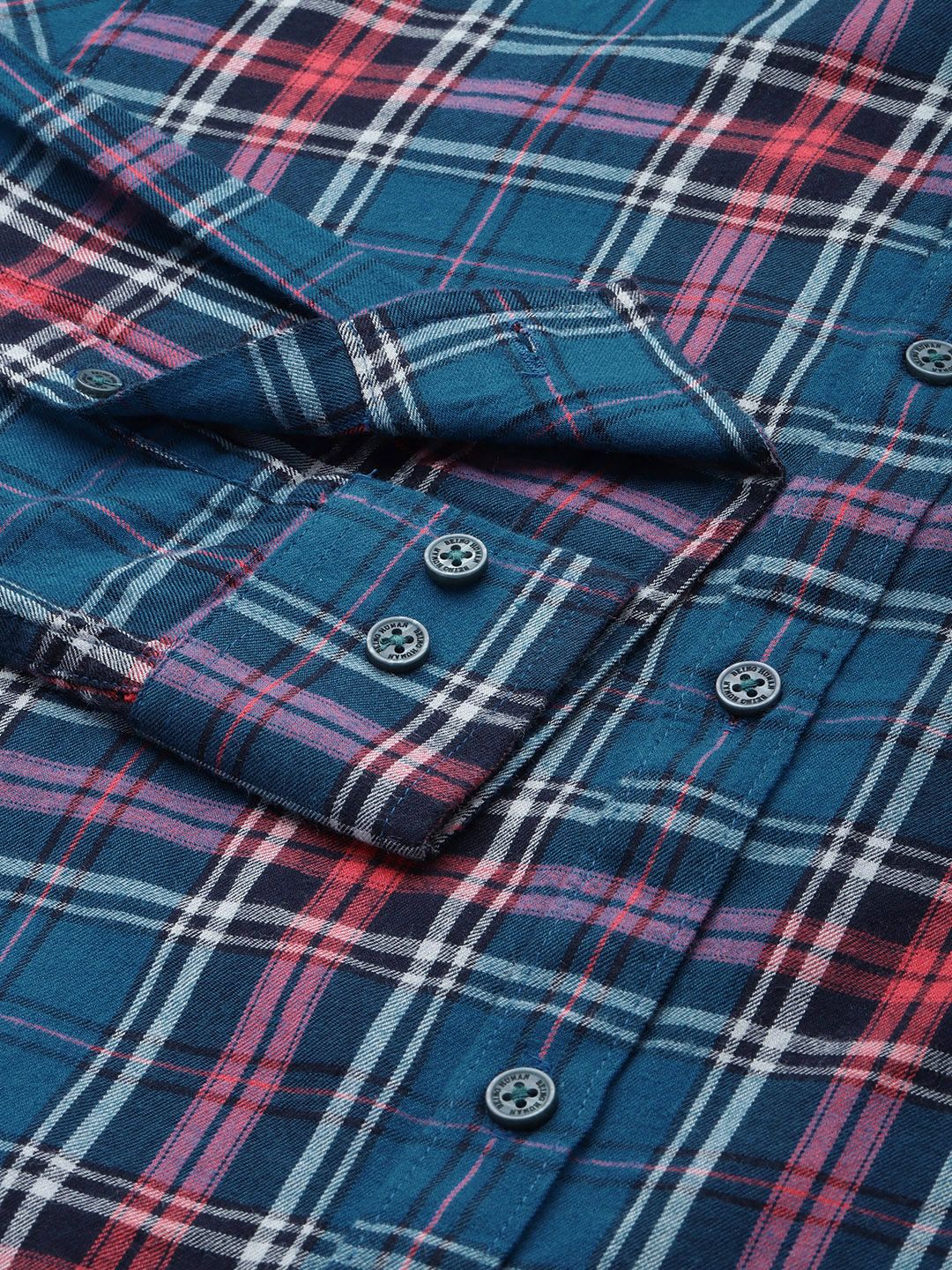 Being Human Pure Cotton Slim Fit Checked Casual Shirt