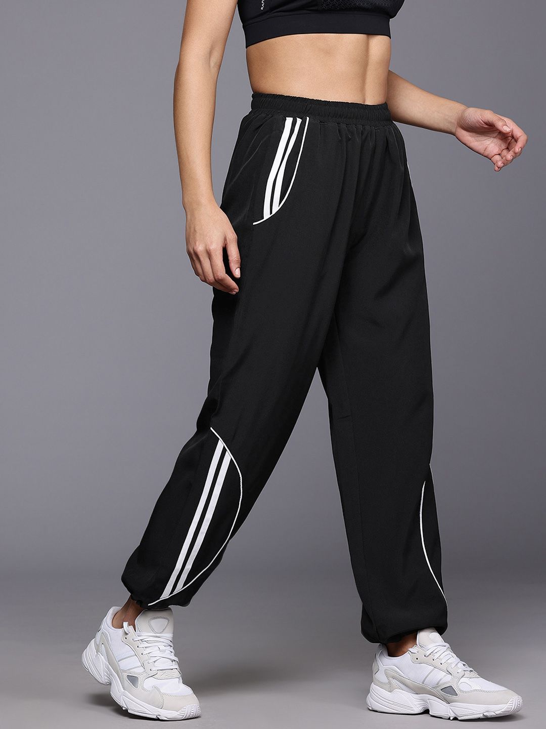 HRX by Hrithik Roshan Women Striped Lifestyle Track pants