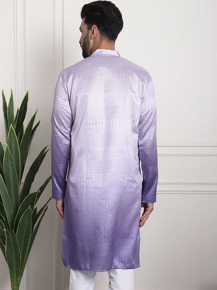 SOJANYA Rekaan Tenunan Kolar Mandarin Silk Cotton Kurta