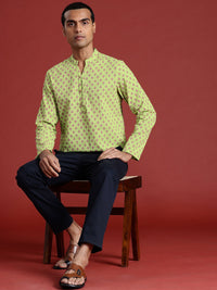Anouk Basant Bahaar Cotton Linen Printed Straight Kurta