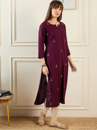 Indo Era Women Ethnic Motifs Embroidered Sequinned Kurta