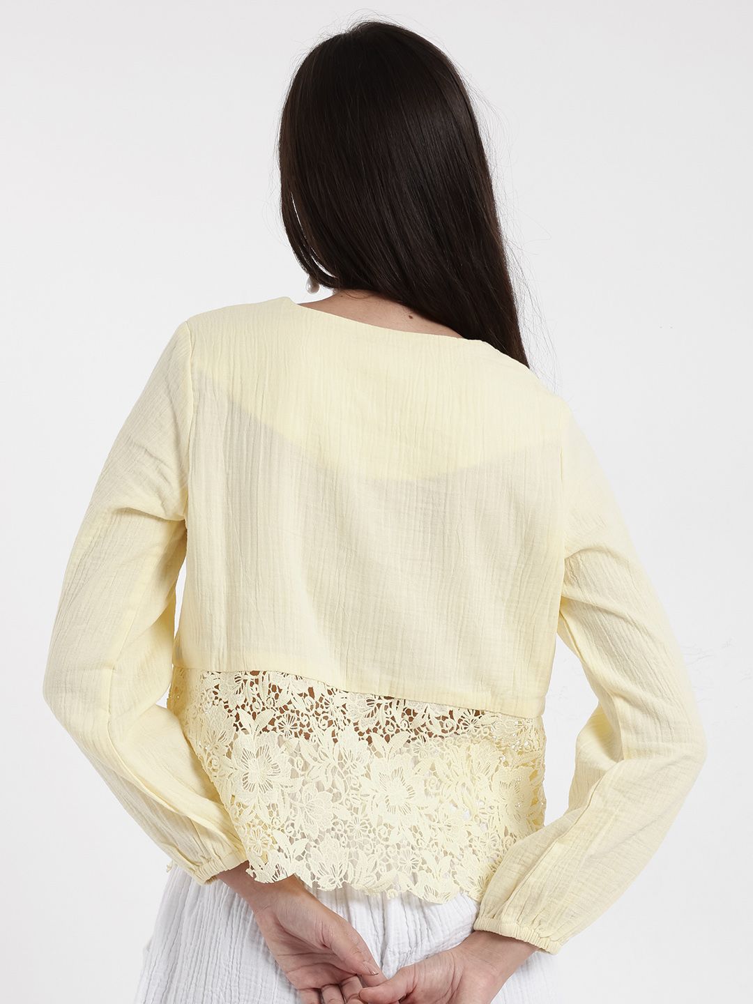 RAREISM Cotton Styled Back Top