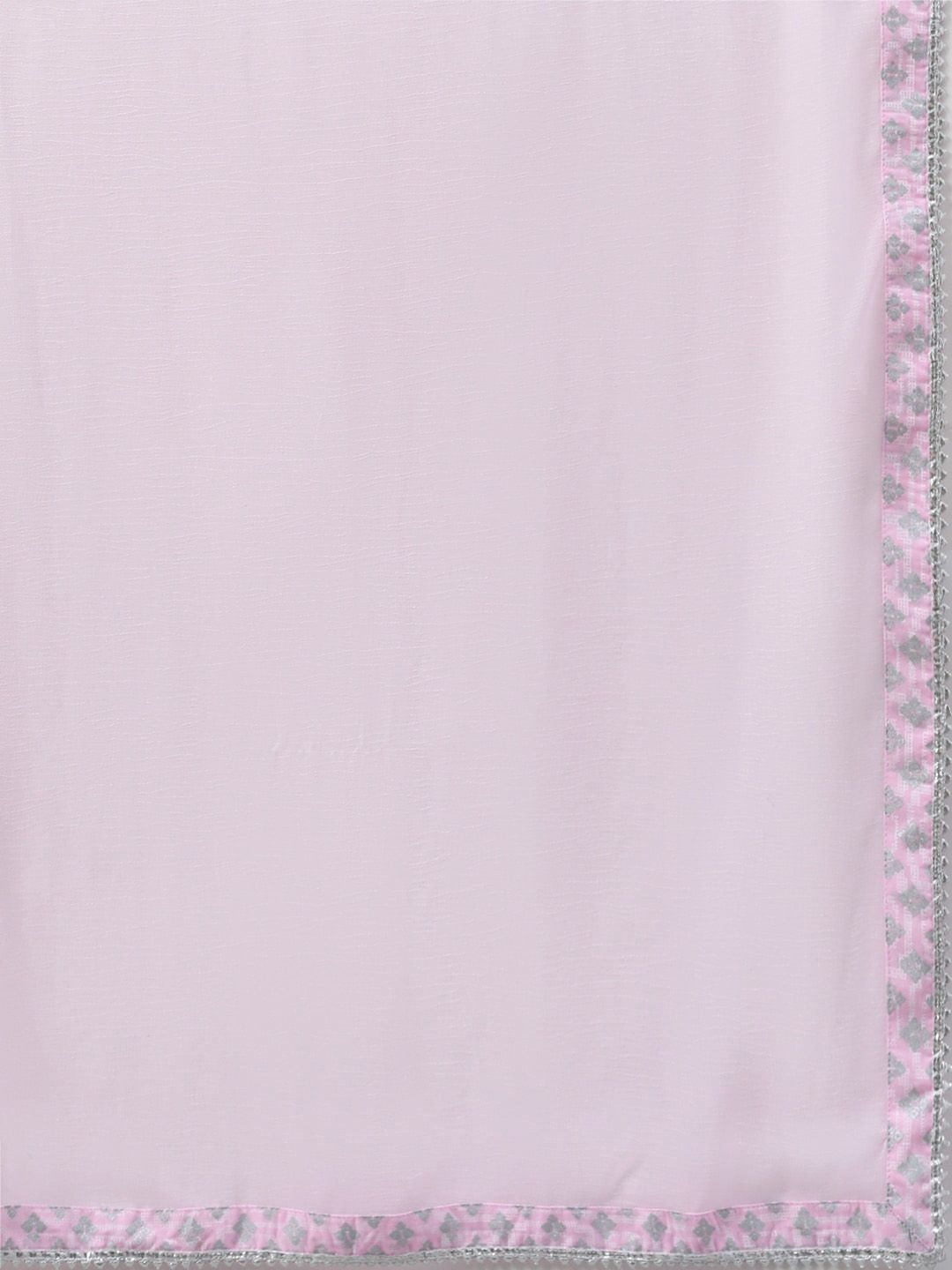 Libas Women Pink Printed Kurta with Palazzos & Dupatta