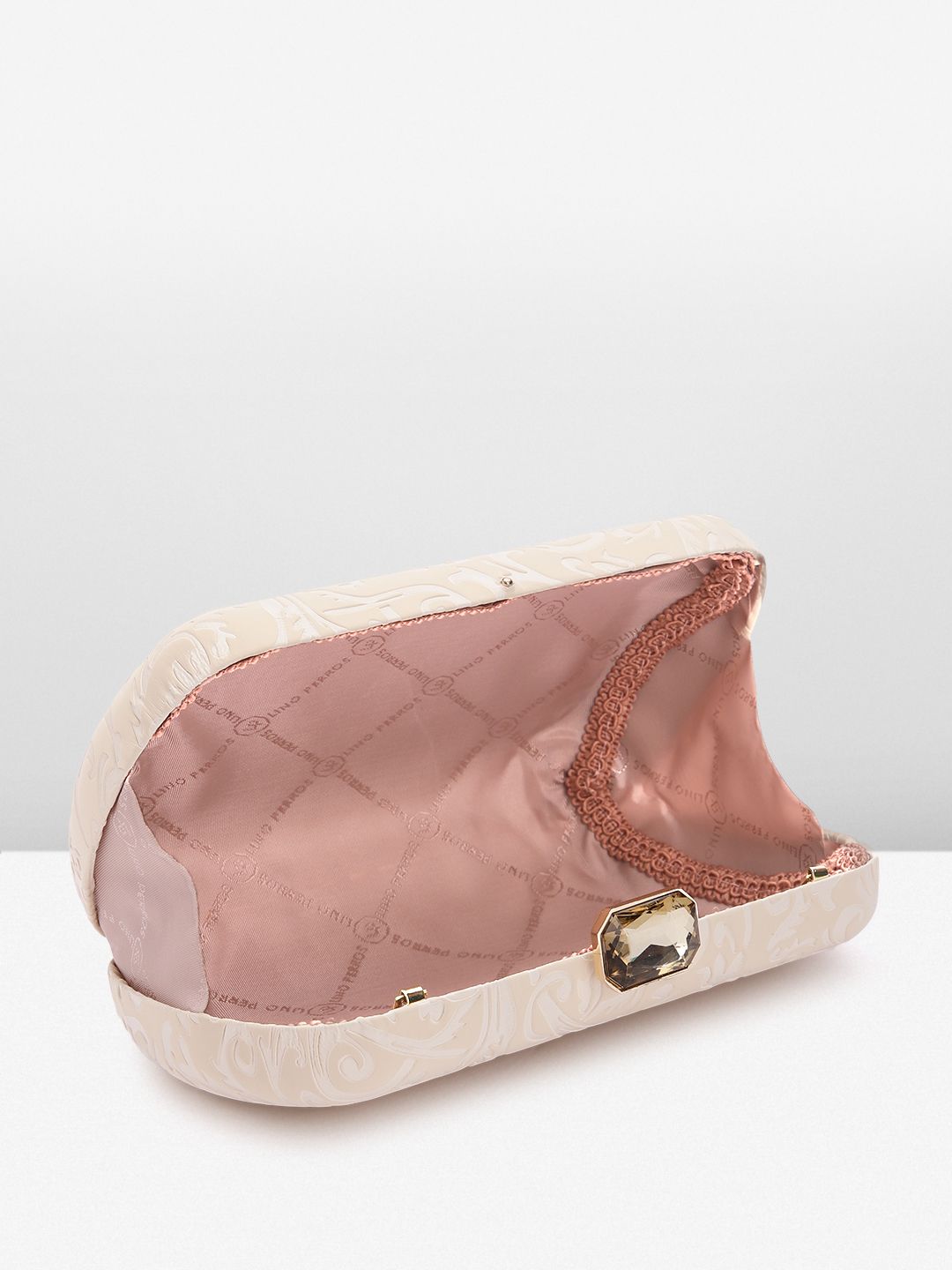 Lino Perros Women Floral Textured Party Box Clutch