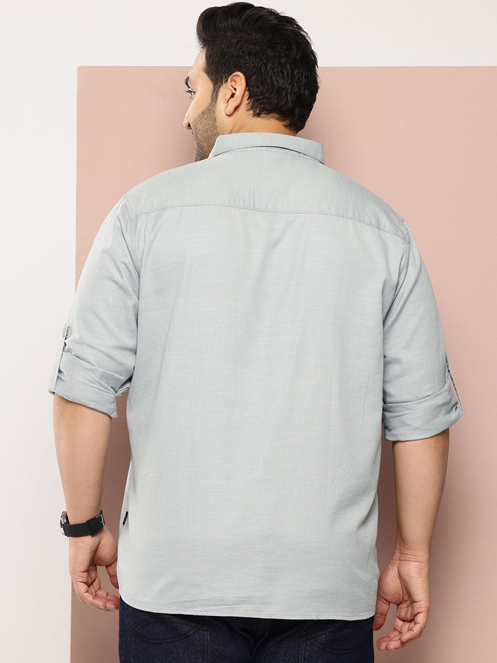 Thomas Scott Men Plus Size Premium Pure Cotton Casual Shirt