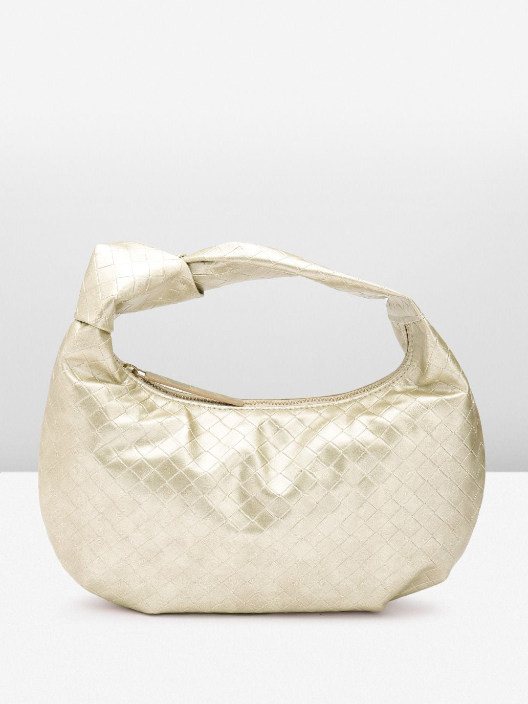Berrylush Textured Half Moon Handheld Bag