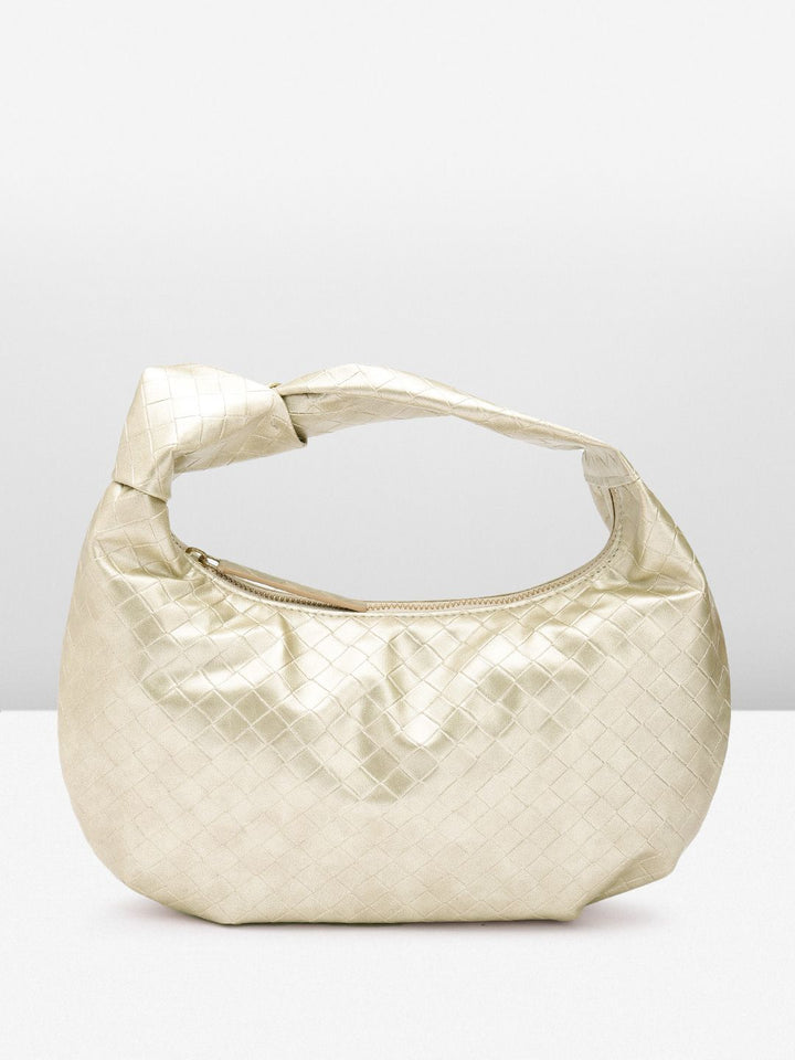 Berrylush Textured Half Moon Handheld Bag