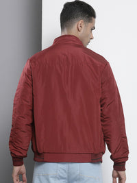 The Indian Garage Co Men Zip-Front Bomber Jacket with Insert Pockets
