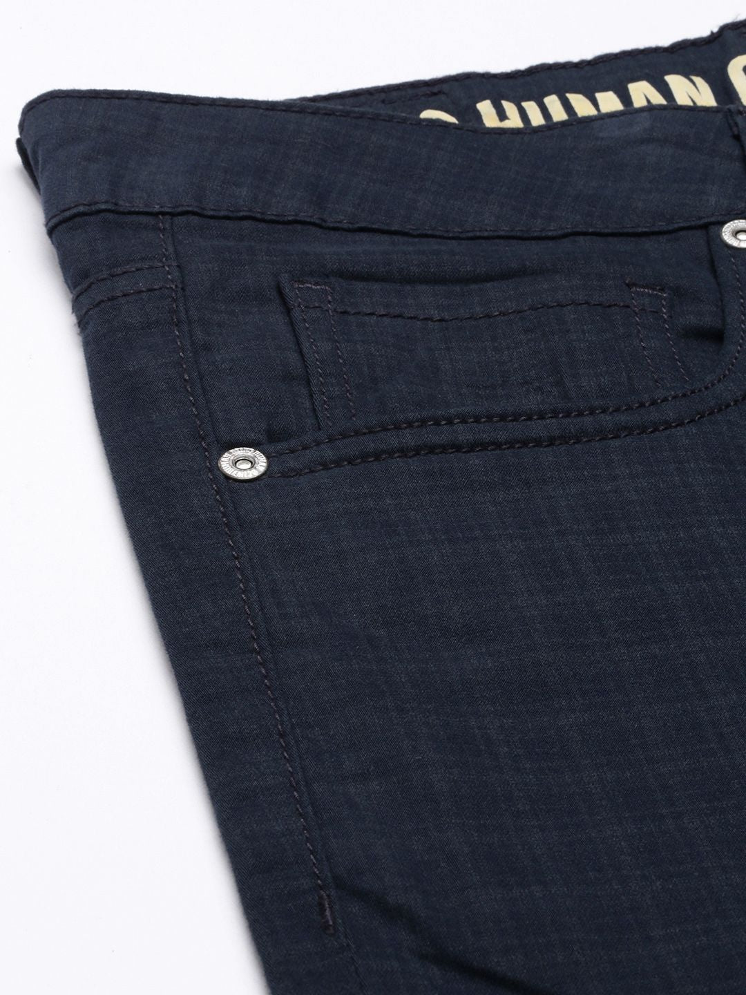 Being Human Men Mid-Rise Checked Chinos