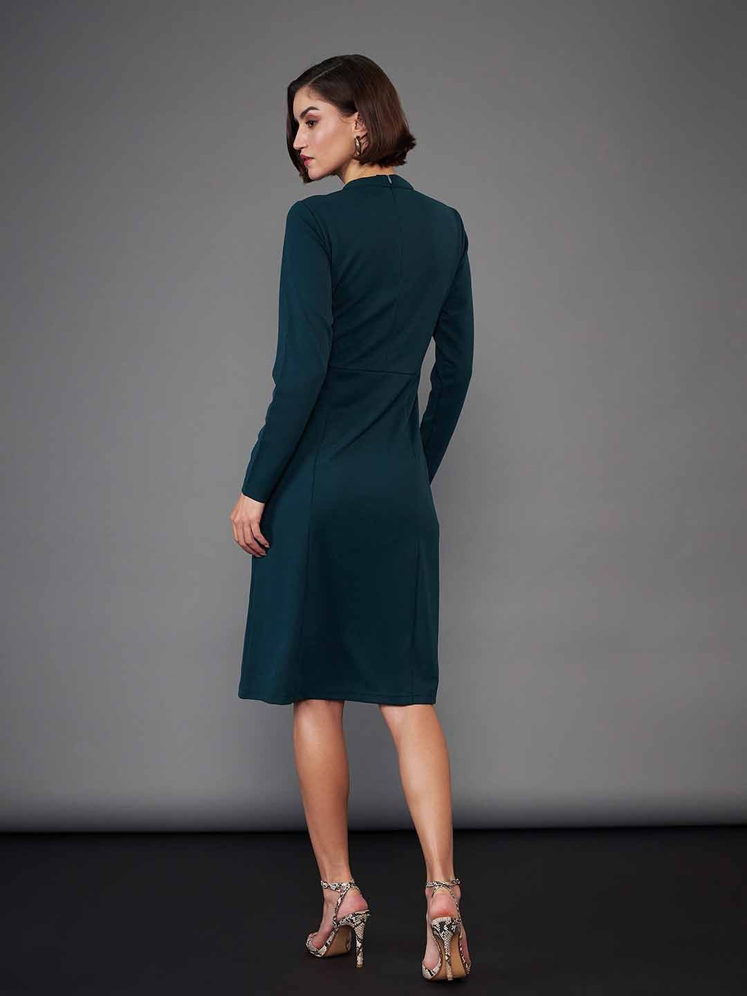 SASSAFRAS worklyf High Neck A-Line Dress