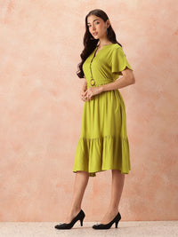 all about you A-Line Midi Dress with Belt