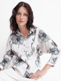 RAREISM Floral Print Cotton Top