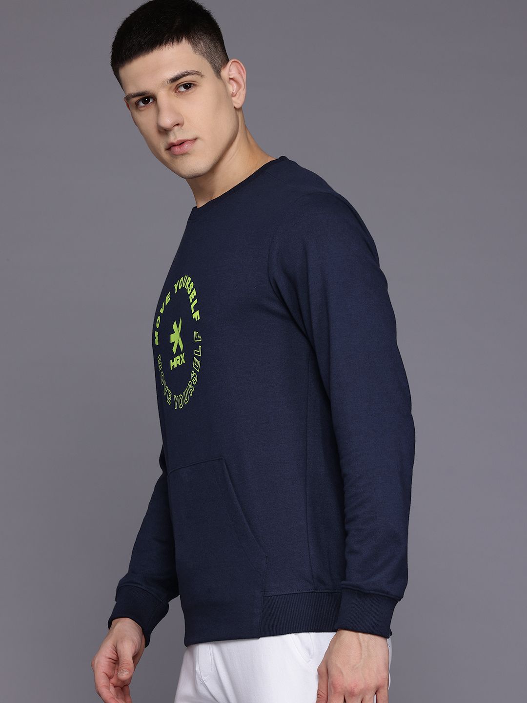 HRX by Hrithik Roshan Printed Outdoor Sweatshirt