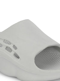 HRX by Hrithik Roshan Men Grey Self Design Sliders