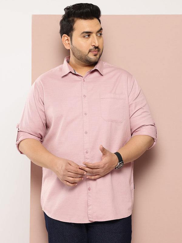 Thomas Scott Men Plus Size Premium Pure Cotton Casual Shirt