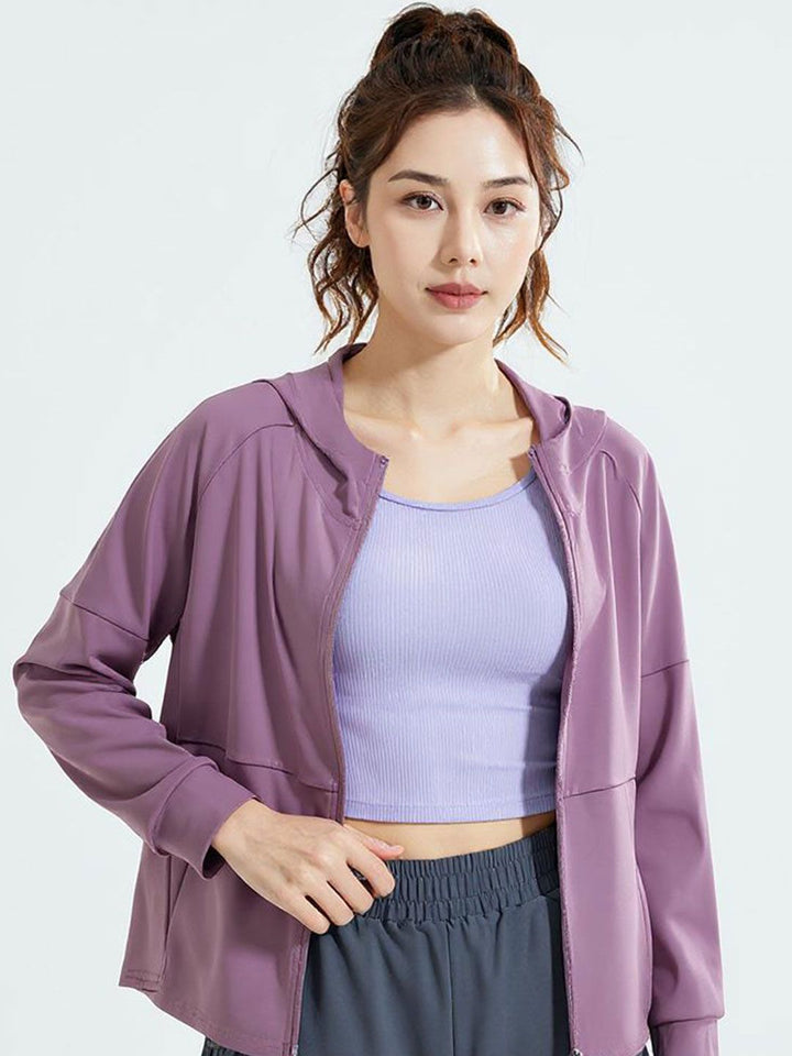 HRX by Hrithik Roshan Women Hooded Solid Sporty Jacket