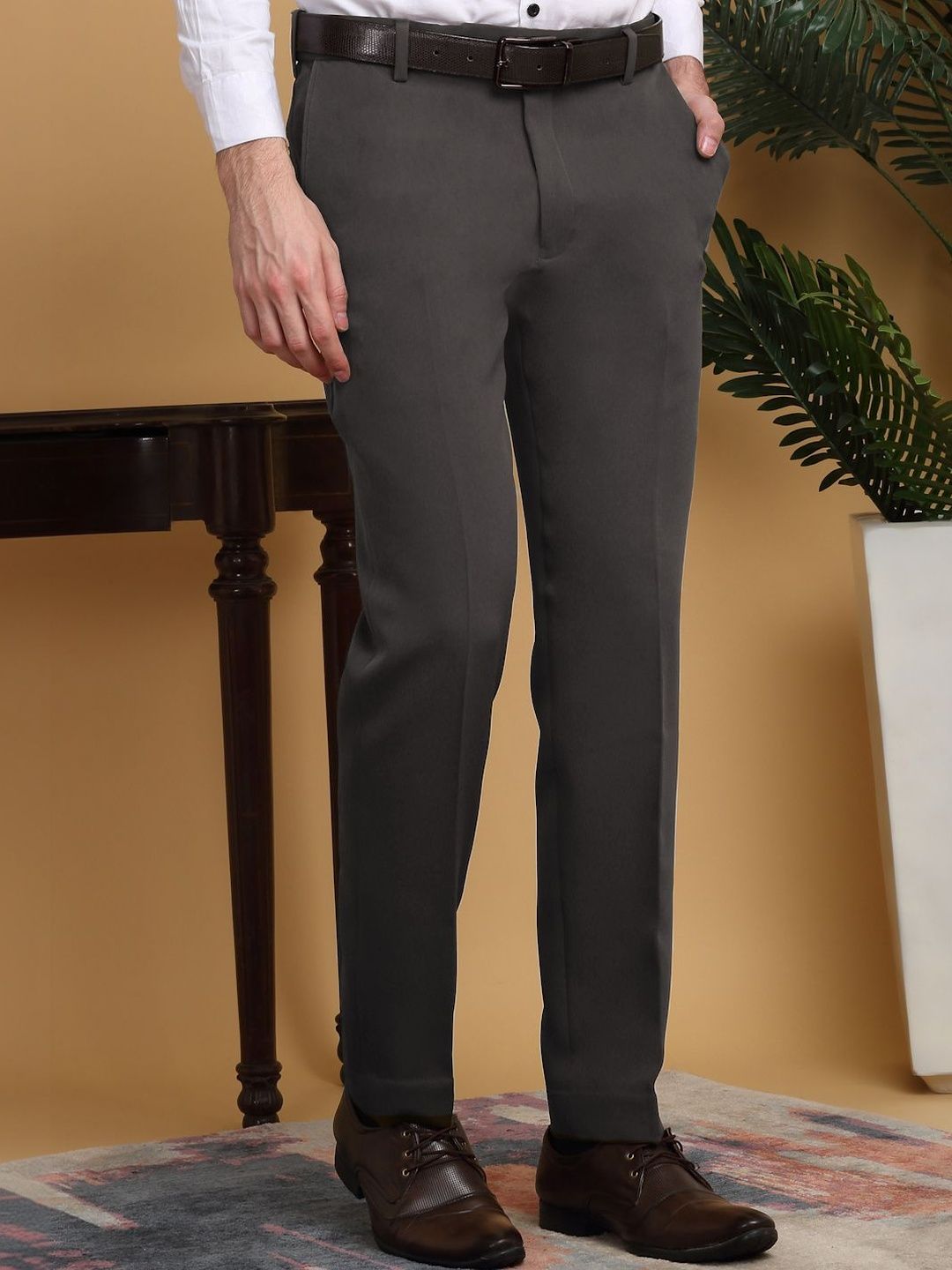 Moda Rapido Men Slim Fit Seluar Zip Berlipat Mudah Dicuci
