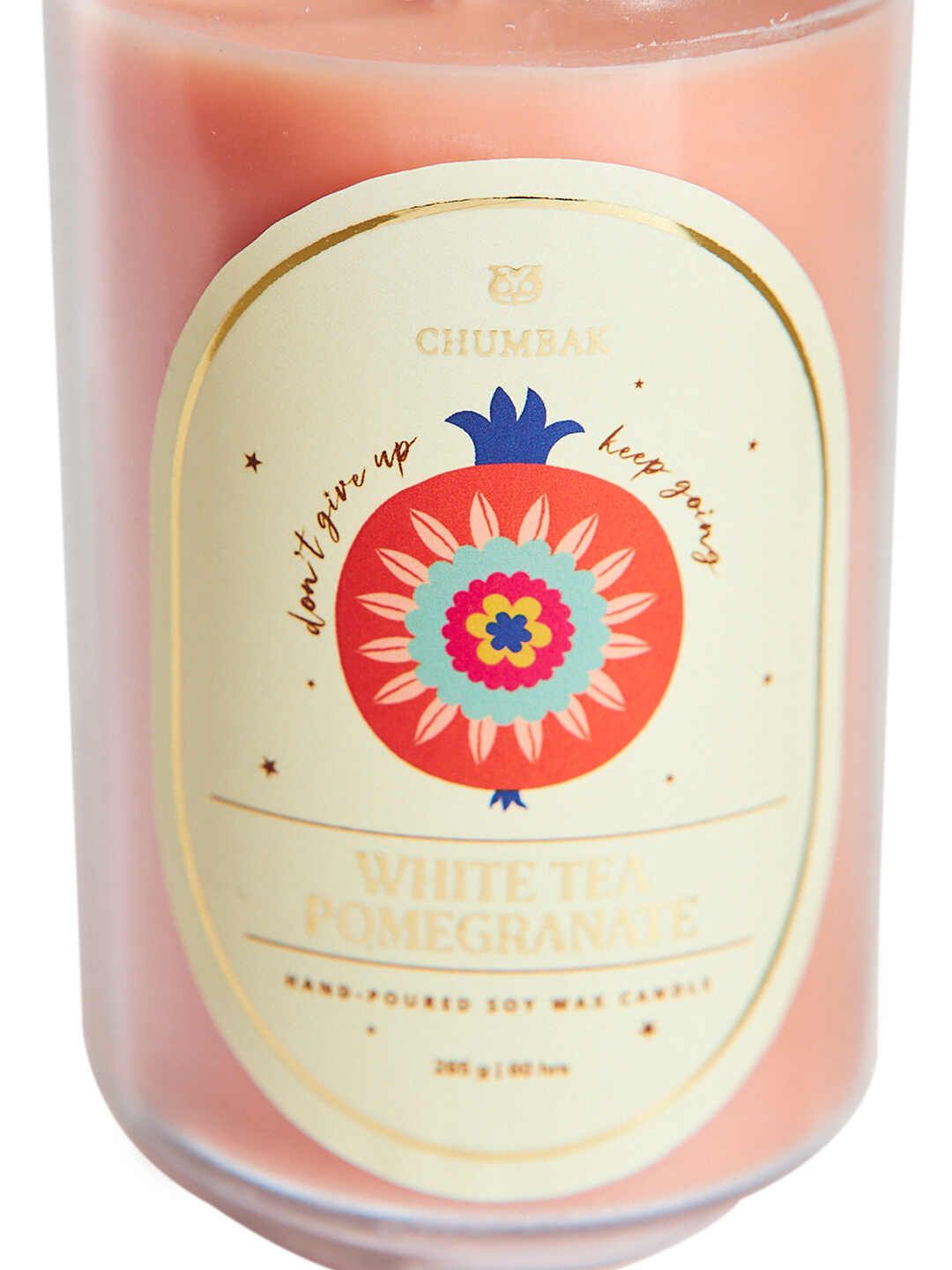 Chumbak Orange & White Tea & Pomegranate Scented Jar Candle