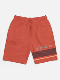 HELLCAT Boys Pack Of 2 Typography Printed Mid-Rise Cotton Shorts