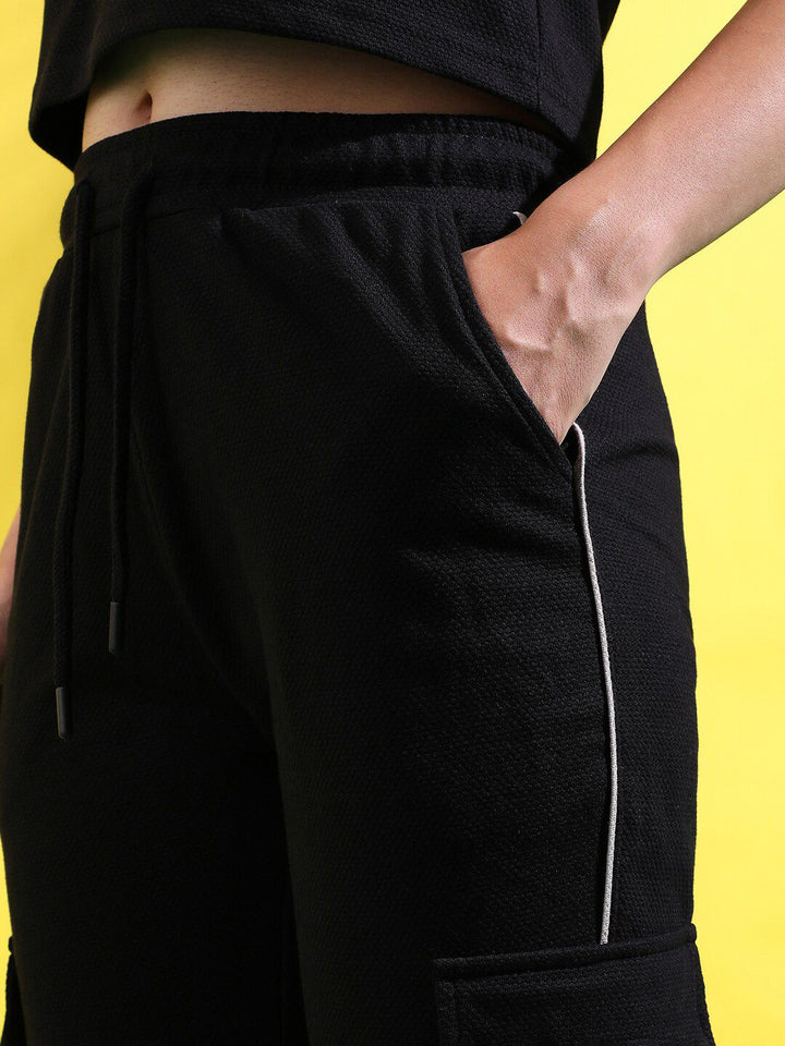 Campus Sutra Hooded Sweatshirt With Joggers