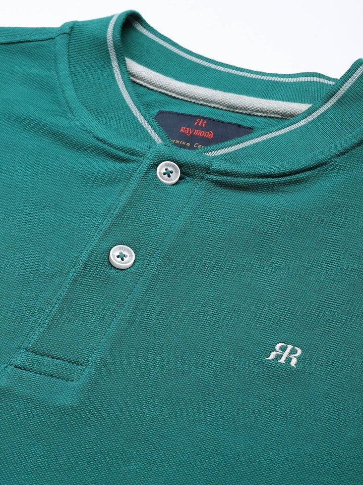Raymond Henley Neck Pure Cotton Modern Fit T-shirt