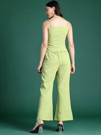 DressBerry Twisted Detail Textured Top and Trousers Co-Ord Set