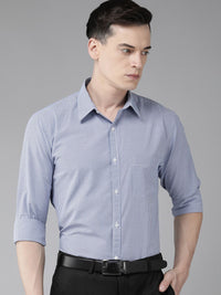Park Avenue Men Slim Fit Micro Checks Formal Shirt