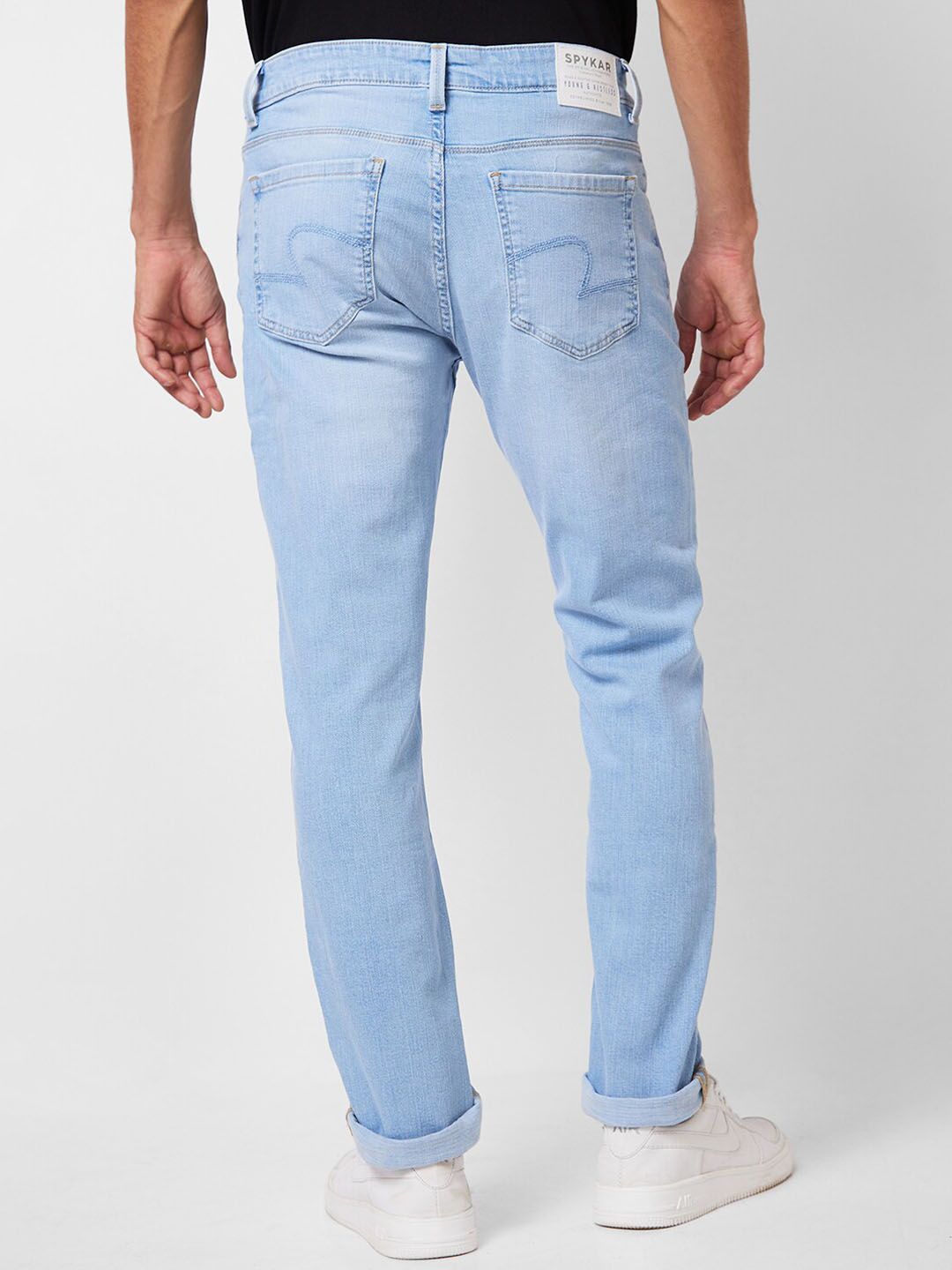 SPYKAR Men Mildly Distressed Heavy Fade Jeans