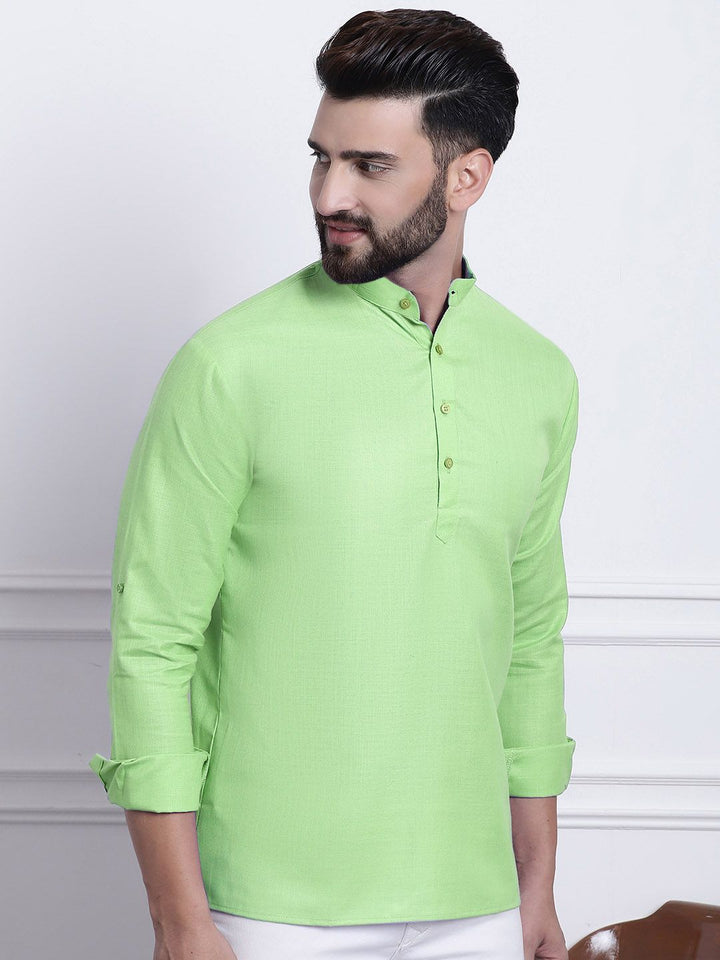 Anug by SOJANYA Men Green Kurta