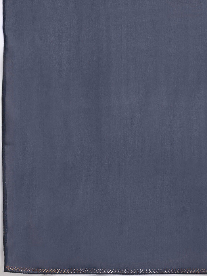 KLOTTHE Women Blue Embellished Burqas With Scarves