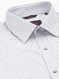 Raymond Men Pure Cotton Slim Fit Striped Formal Shirt