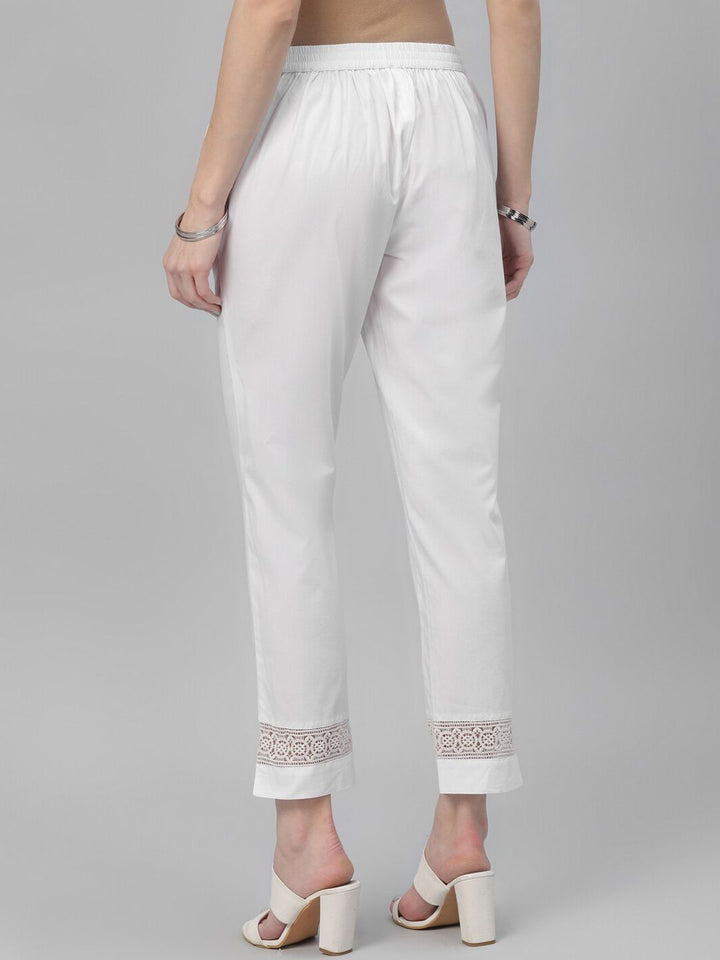 Libas Women White Trousers