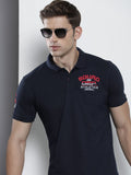 The Indian Garage Co Men Polo Collar Applique T-shirt